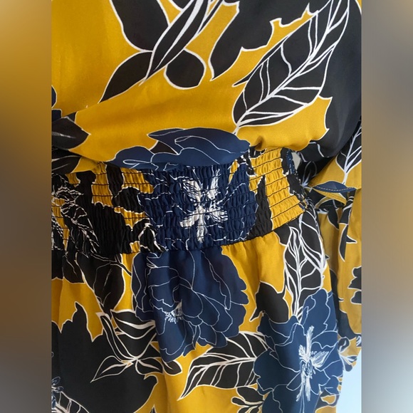 Parker Women's Gigi Long Sleeve Tie Neck Smock Waist Short Dress - Picture 7 of 8